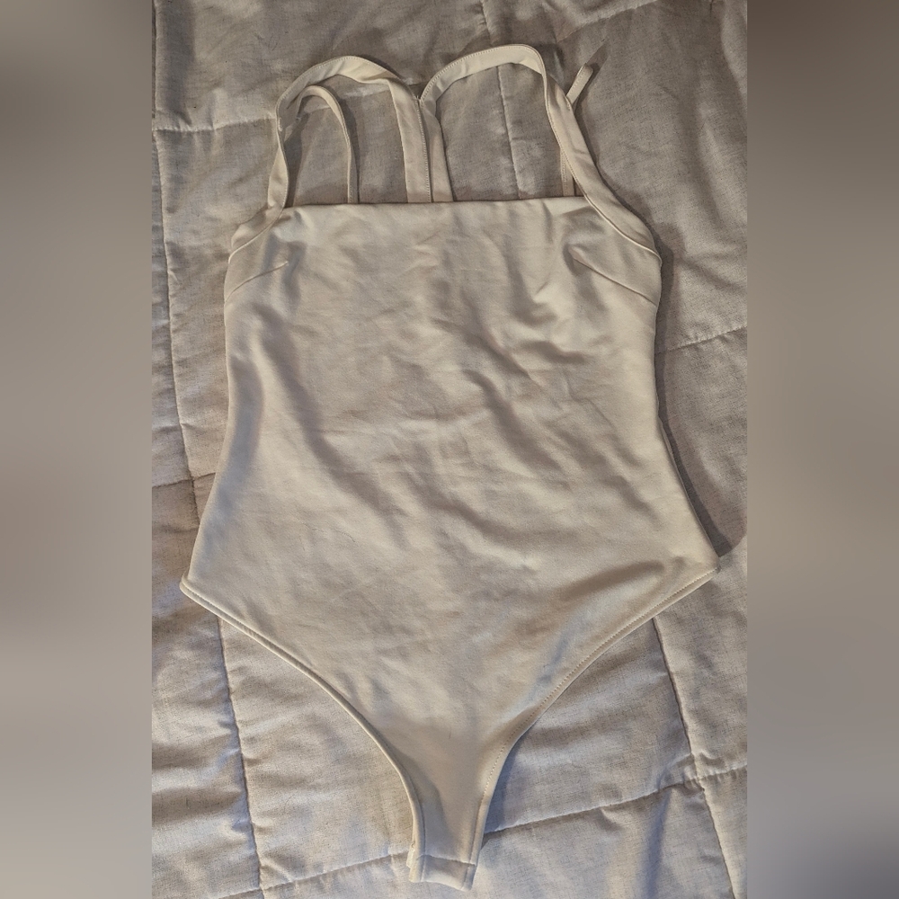 Free People White Bodysuit
